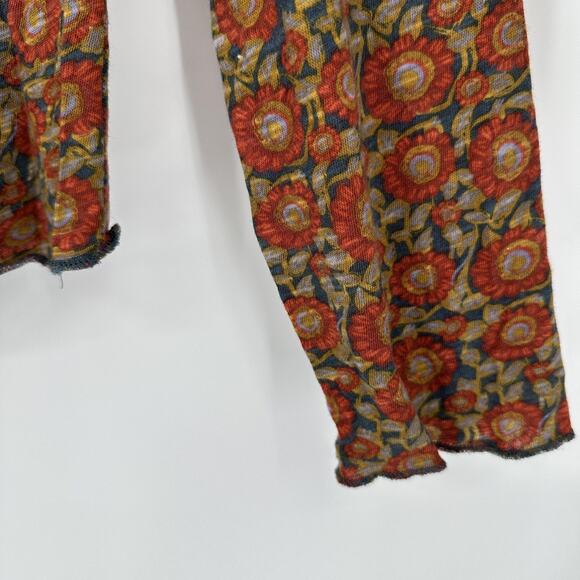 Natural Life Shirt Womens XL Boho Floral Lightweight Long Sleeve Pullover Top - Picture 4 of 9